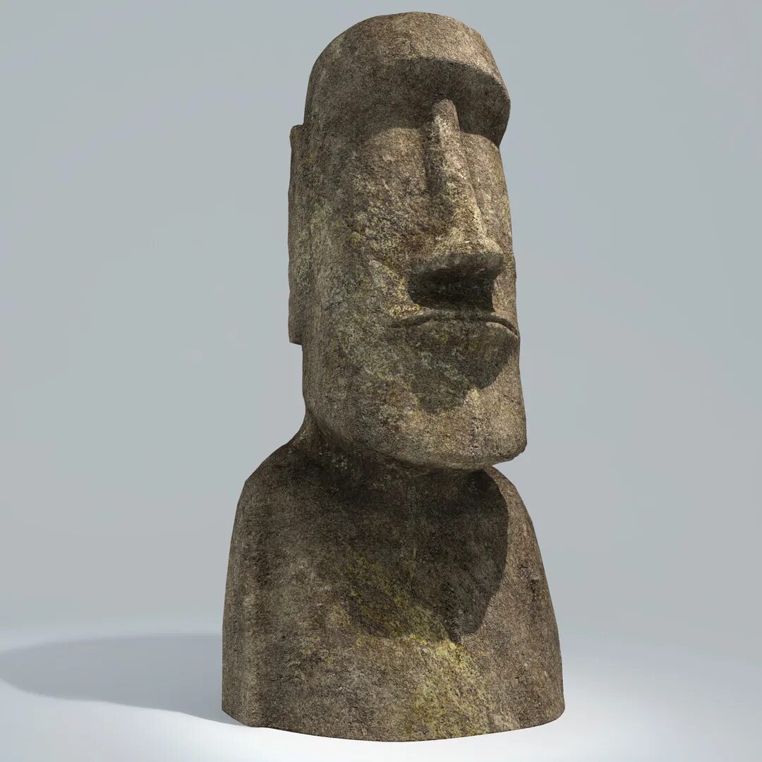 Истукан острова Пасхи 3d model. Статуя Моаи 3д. Садовая скульптура истукан с острова Пасхи. Кашпо истукан Моаи