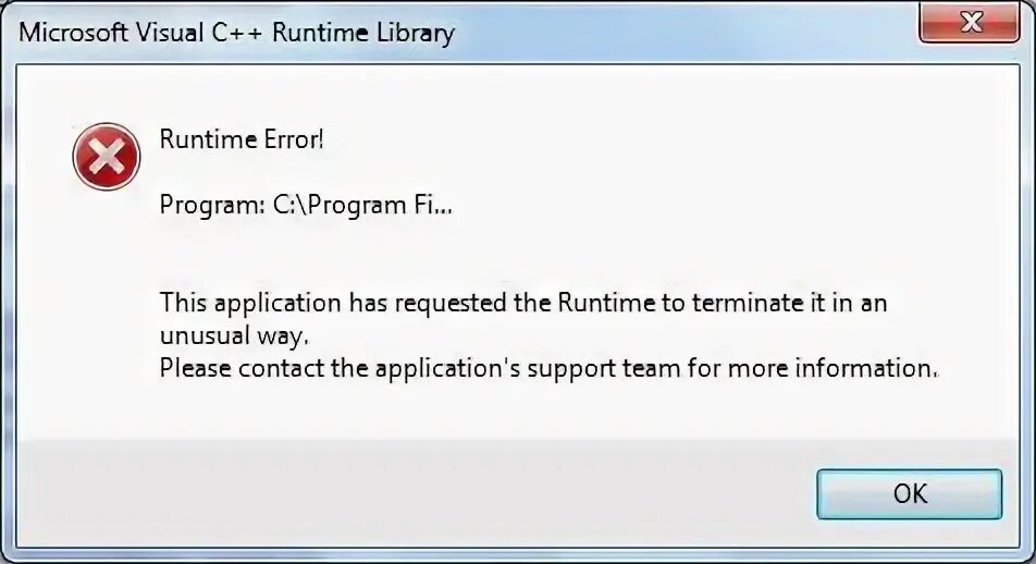 Runtime library error. Runtime Error. Vb ошибка Library. Microsoft Visual c++ runtime Library ошибка при запуске ПК. Runtime Error 106.