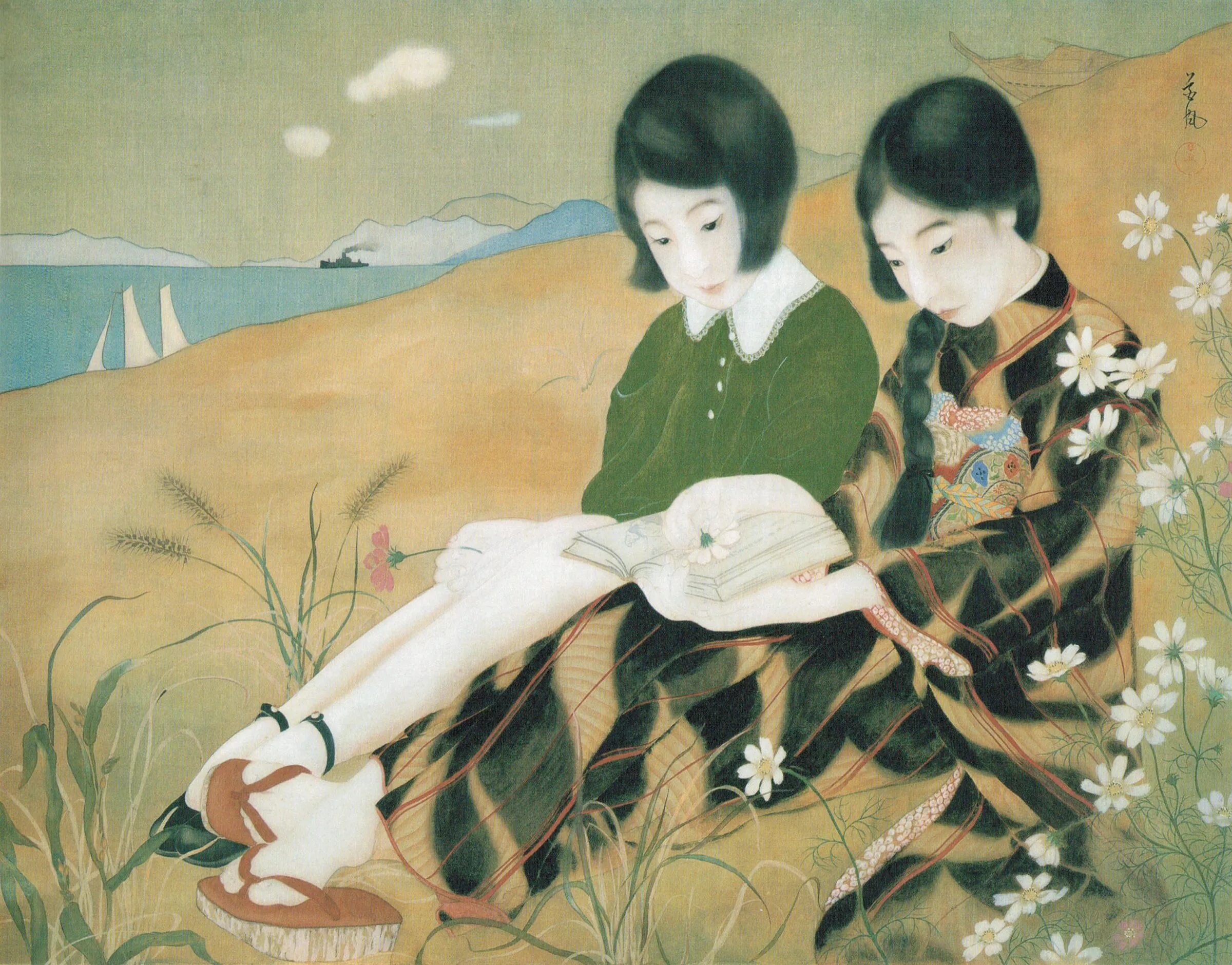 Японская живопись периода тайсё. Эпоха тайсё в Японии. Периоды тайсё и сёва. Эпоха сёва Япония.