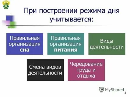 Чередование режима труда и отдыха