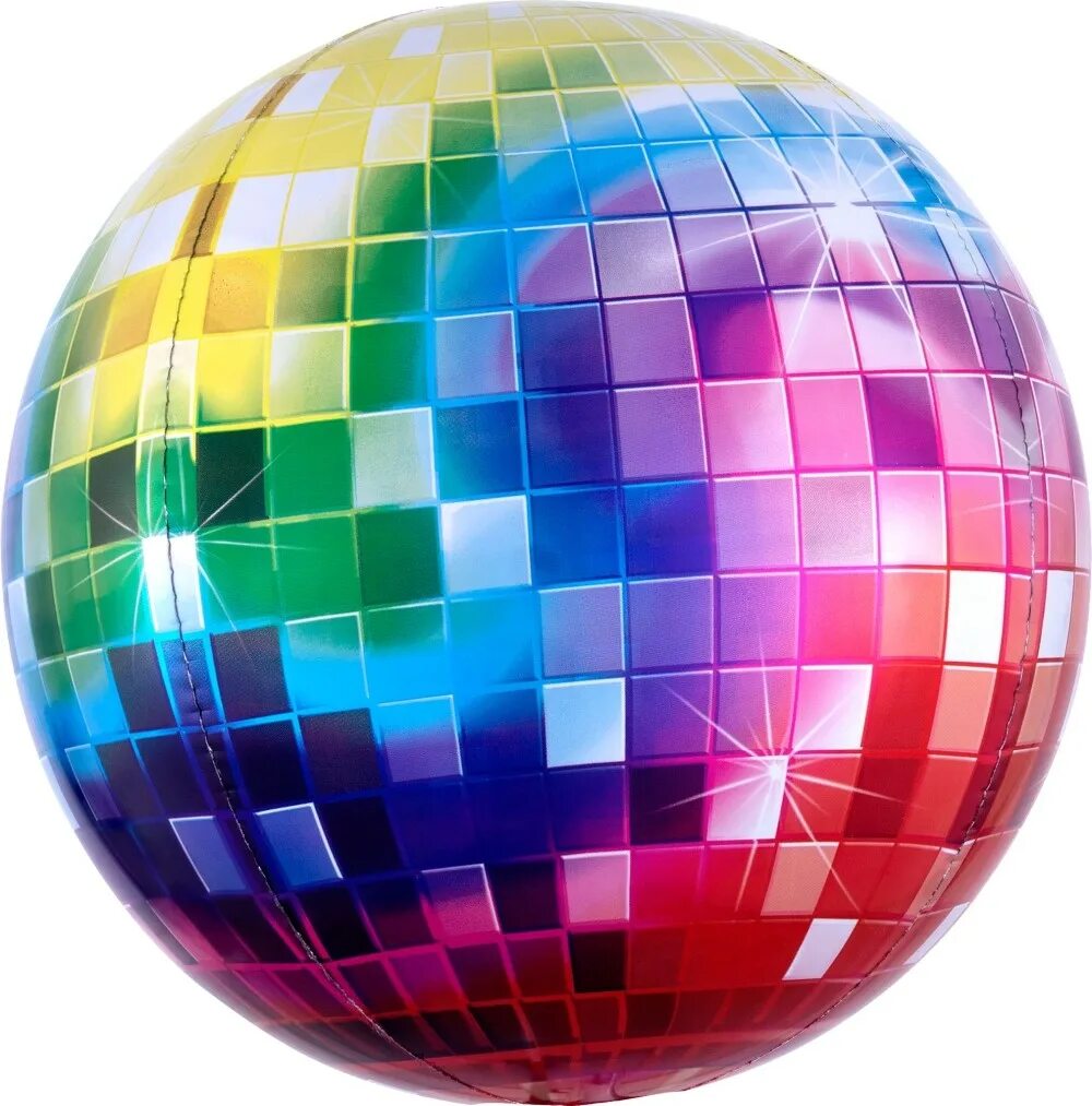 Цветной шар. Шар (24»/61 см) сфера 3d, диско, серебро, голография. Сфера диско шар фольгированная. Фольгированный 4d диско шар. Шар 61 см.