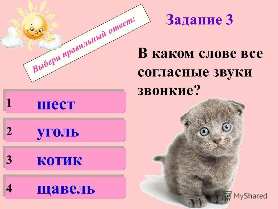 Синоним к слову котенок