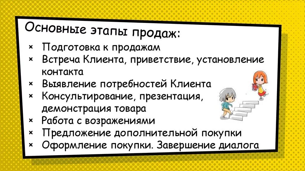 Техника продаж. Техники продаж для продавцов консультантов. Этапы продаж. Техники продаж для продавцов консультантов одежды. 5 этапов продавца