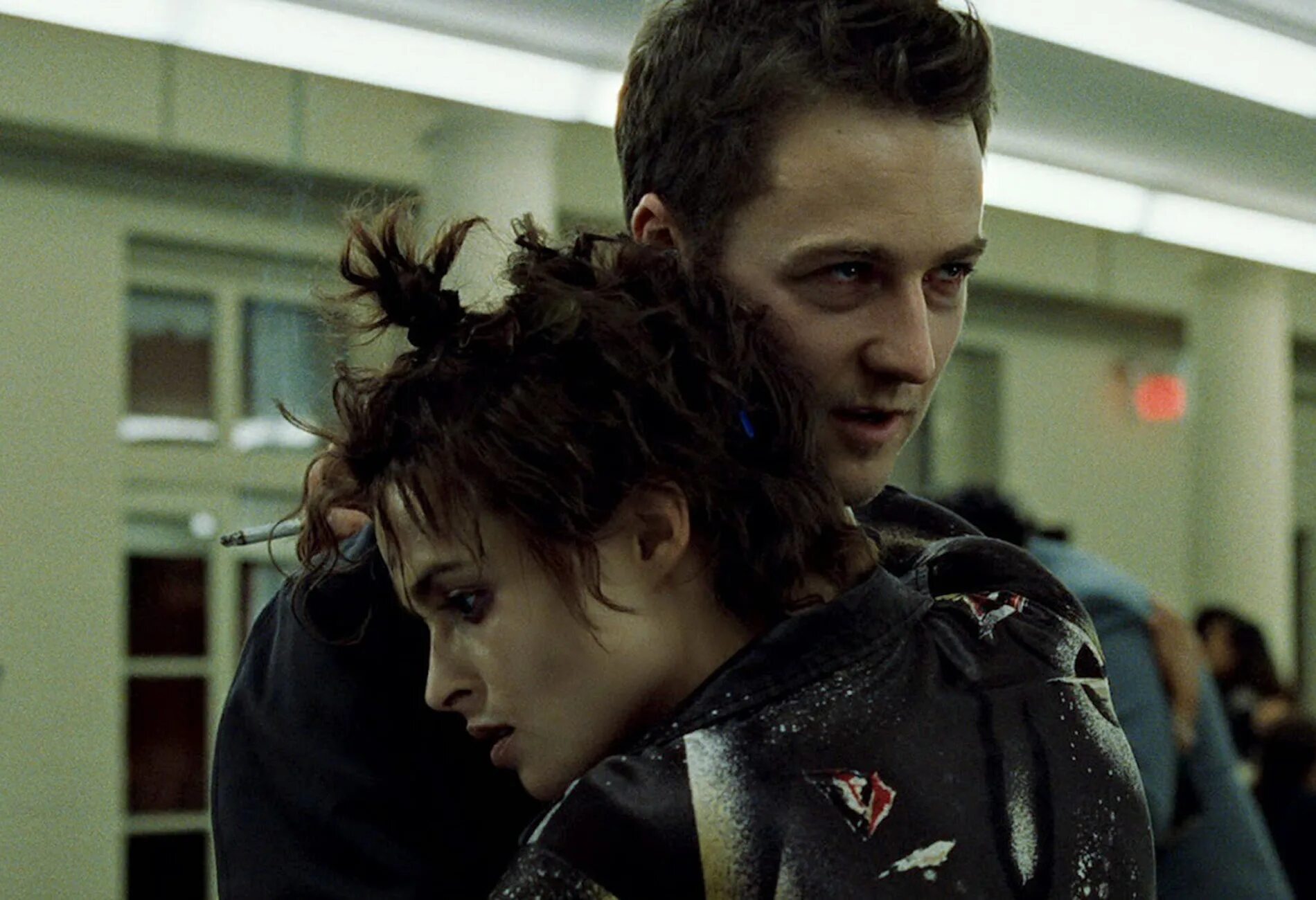 Бойцовский клуб прямая. Fight Club 1999. Бойцовский клуб Марла и Нортон. Fight Club 1999 Хелена.