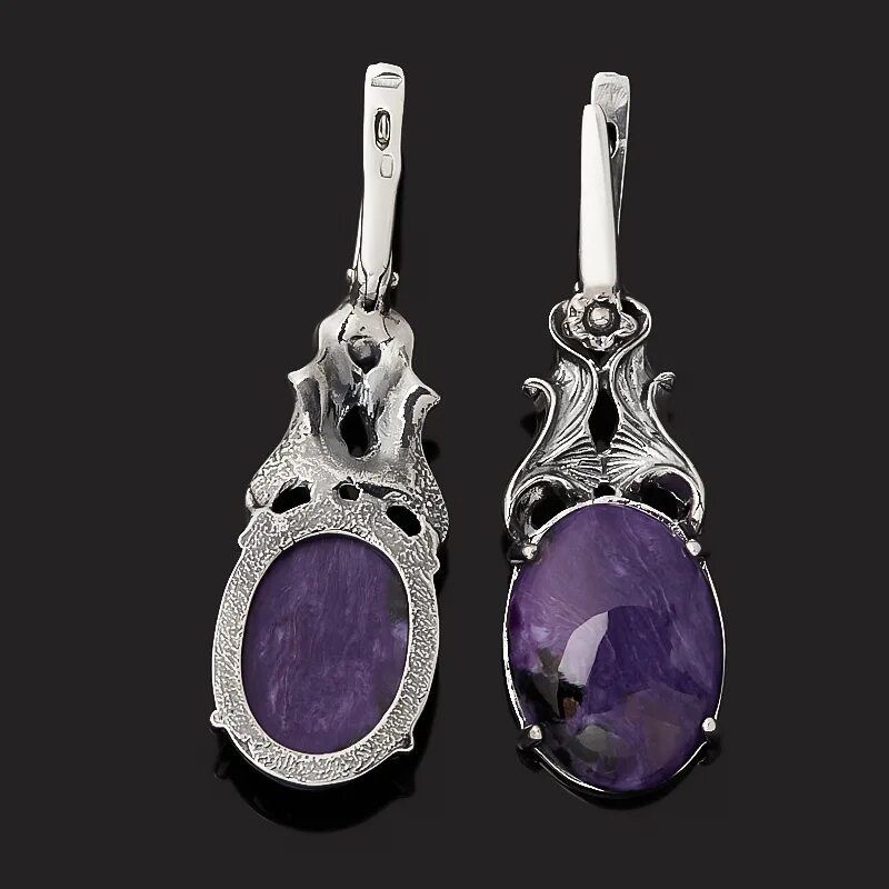 Ювелирочка серьги с чароитом в серебре. Серьги с чароитом в серебре. Ламинар камень серьги. Чароит серьги. Чароит серьги в серебре.