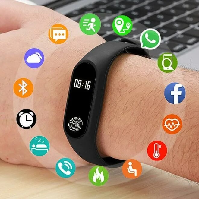 M2 Smart Wristband Sports Running Watches Heart Rate Bracelet Waterproof Mi Band