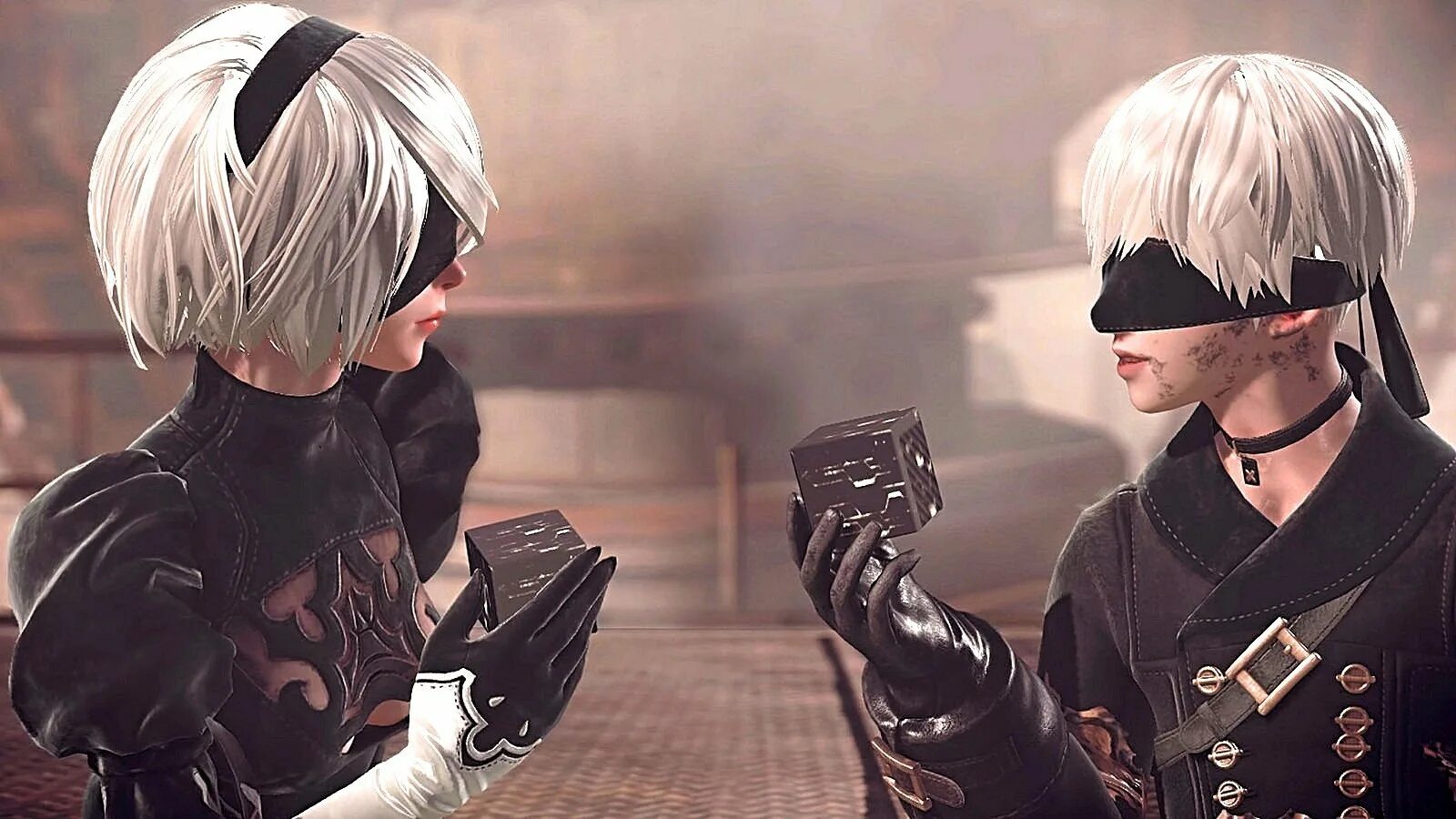 NIER 2b and 9s. Ниер автомата 9s. NIER 9s без маски. NIER Automata 2b и 9s.