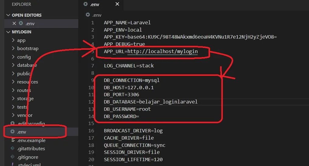 Создать файл env. .env файл. env файл в laravel. пример .env. env example.