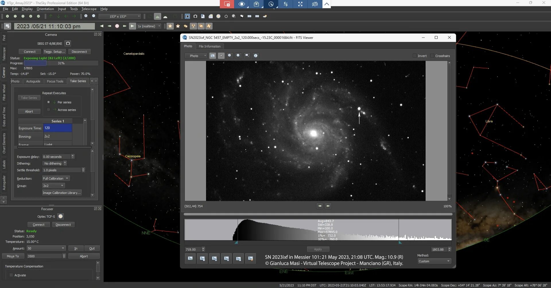 Virtual telescope project