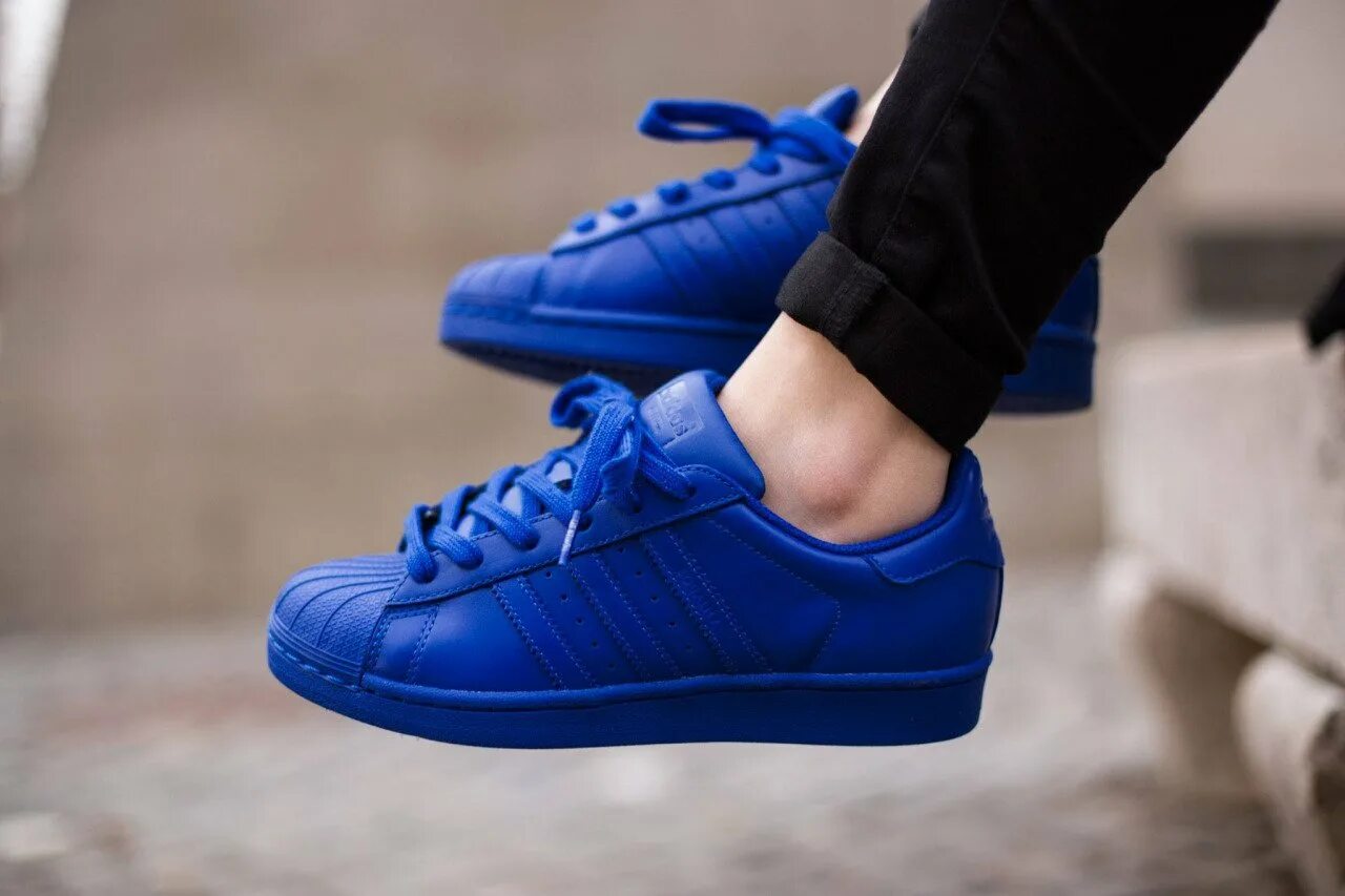 Кроссовки adidas Superstar синие