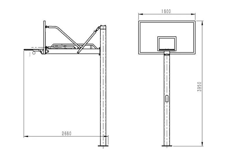 Балетный станок чертеж. Чертежи баскетбольной стойки. Стойка баскетбольная стационарная чертеж. Стойка баскетбольная размер 1800х1000х3754 мм. Бетонирование баскетбольной стойки чертеж.
