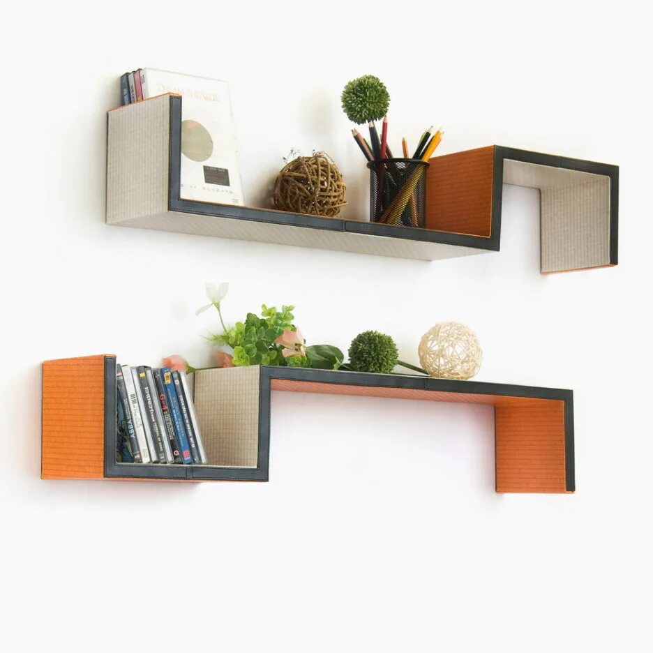 Two shelves. Полка "Wall Shelf-s (bas WL-001)" белая. Полка книжная настенная. Полка настенная навесная. Современные настенные полки.