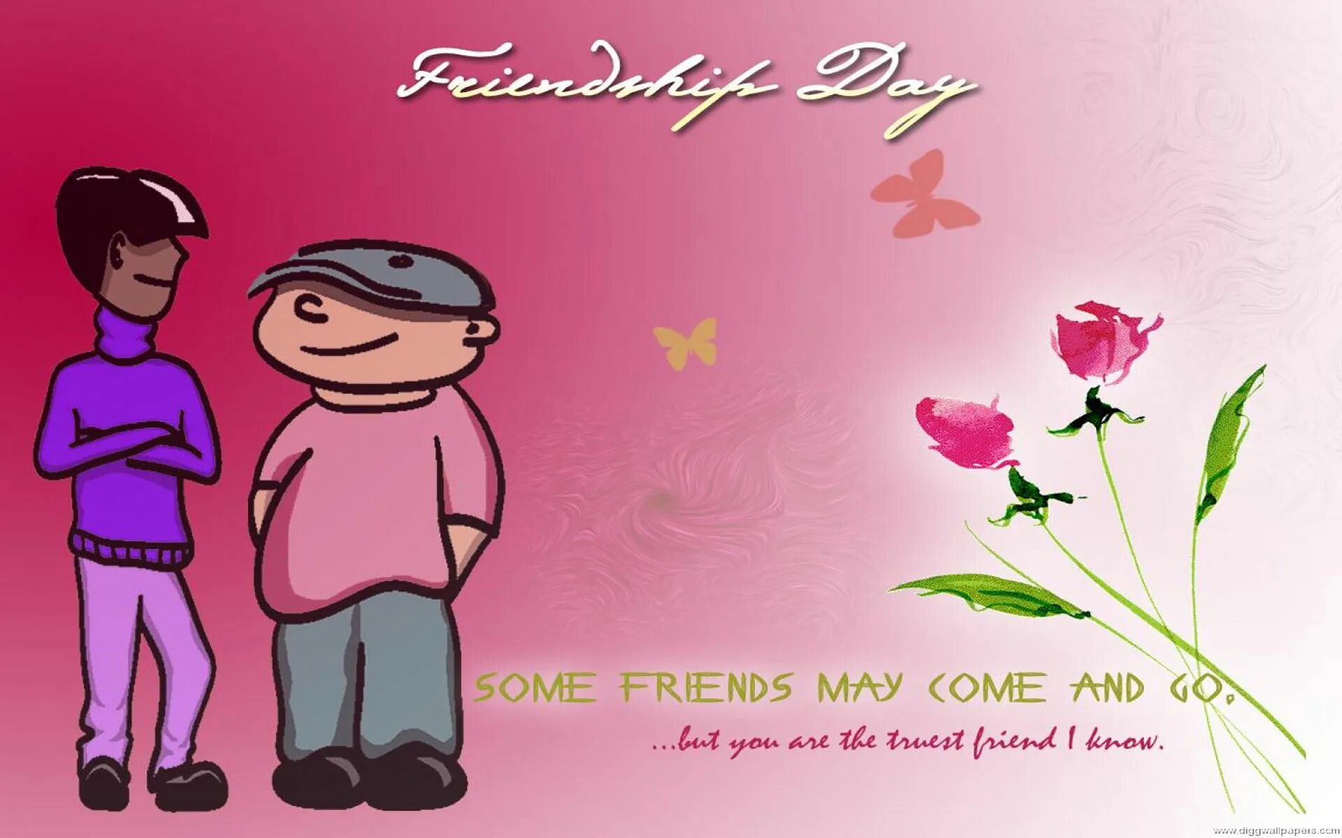 Friendship Day Card. Happy Friendship Day Greeting. Happy friends Day Card. ! Friendship Day с цветами.