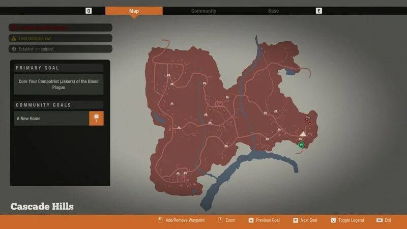 State of Decay 2 карты. State of Decay 2 Cascade Hills карта. State of Decay 2 базы на карте Cascade Hills. State of Decay 2 Meagher Valley карта. State of decay 2 навыки