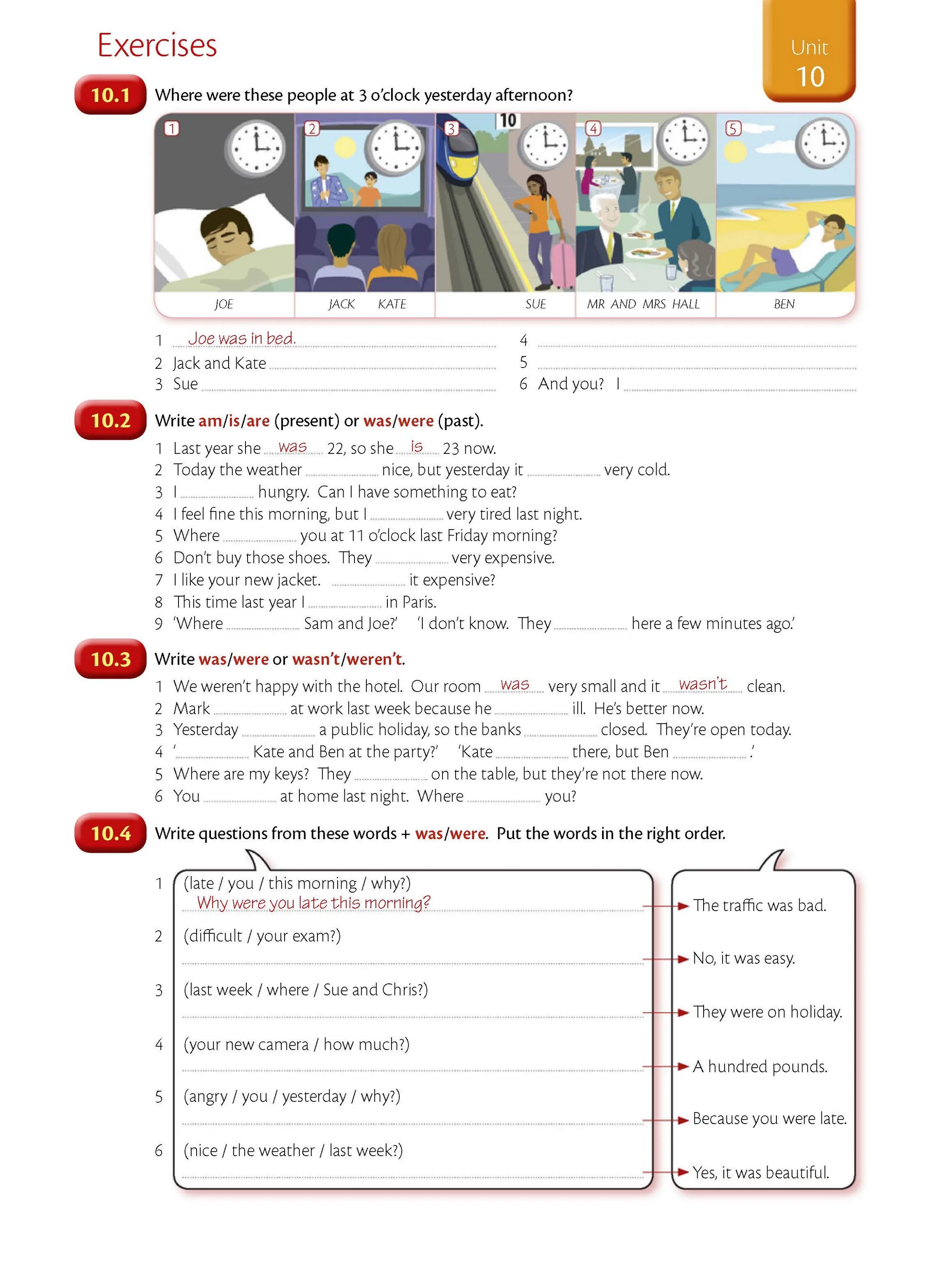 Exercises Unit 10 ответы was were. Unit 10. Exercise Unit 10 ответы was were. Was were ответы.