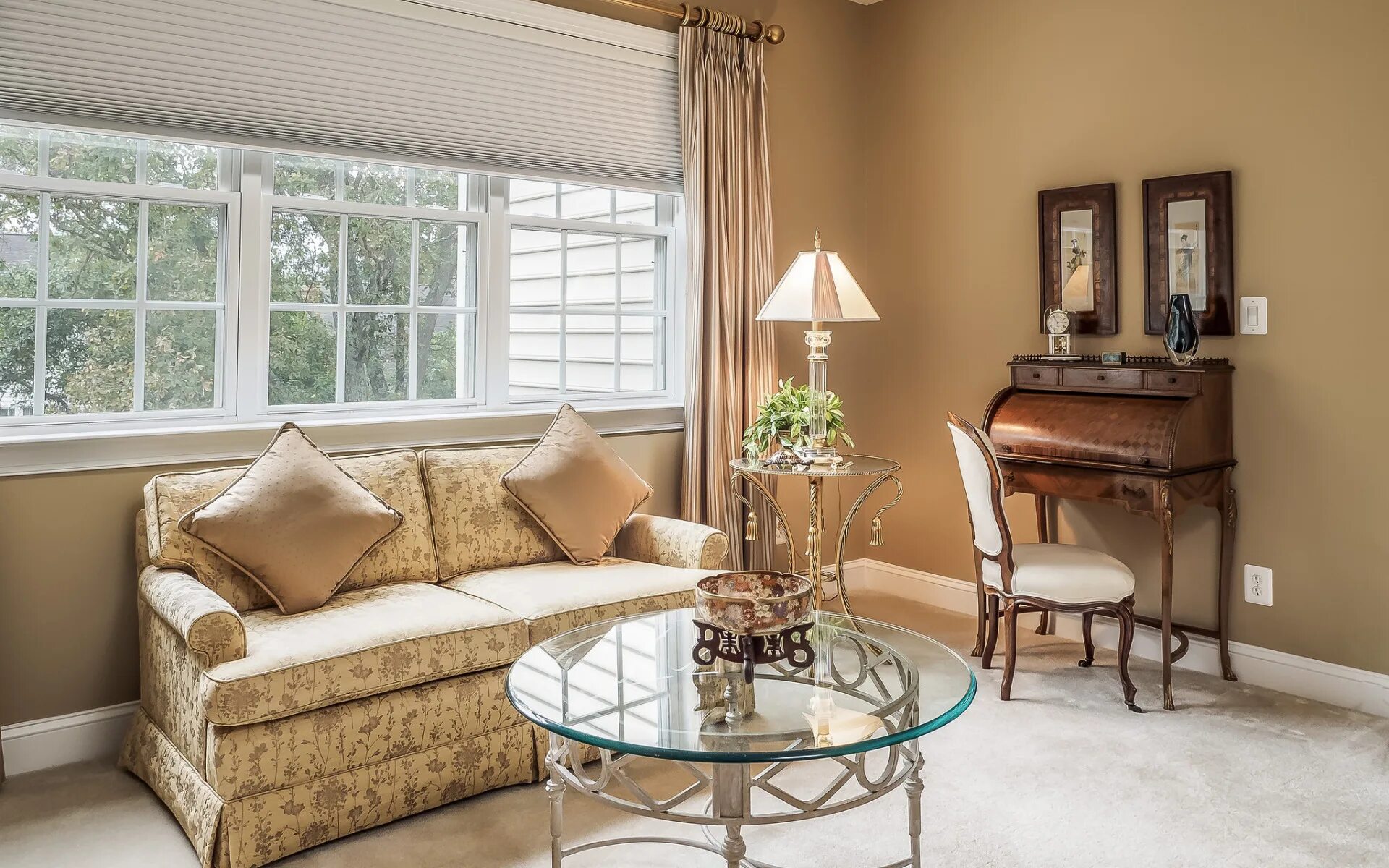 The windows is the sofa