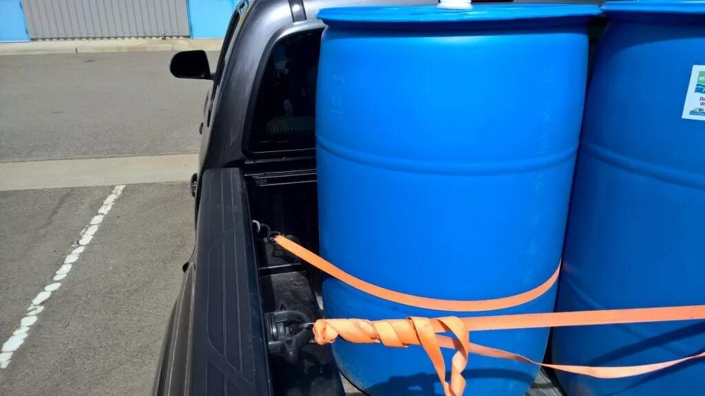 DIY: How to Secure a Water Barrel in Your Truck