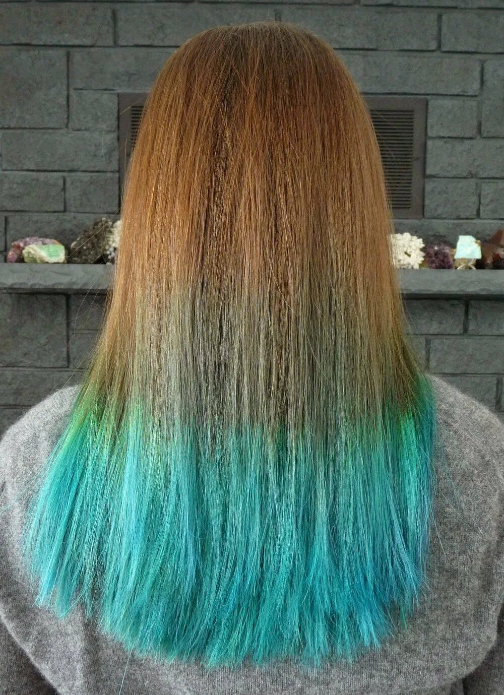 Окрашивание кончиков. Разноцветные концы волос. Синие кончики волос. Окрашивание концов волос. Как покрасить волосы тоником в домашних условиях