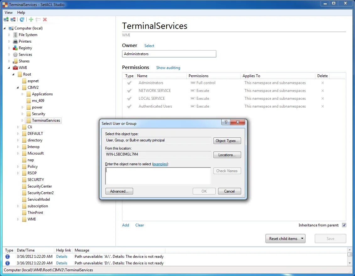 SETACL Studio 1.2.4.0 Rus. ACL Windows. Reset permission Windows folder. Full_Set:FD:allow SETACL. Object rooted