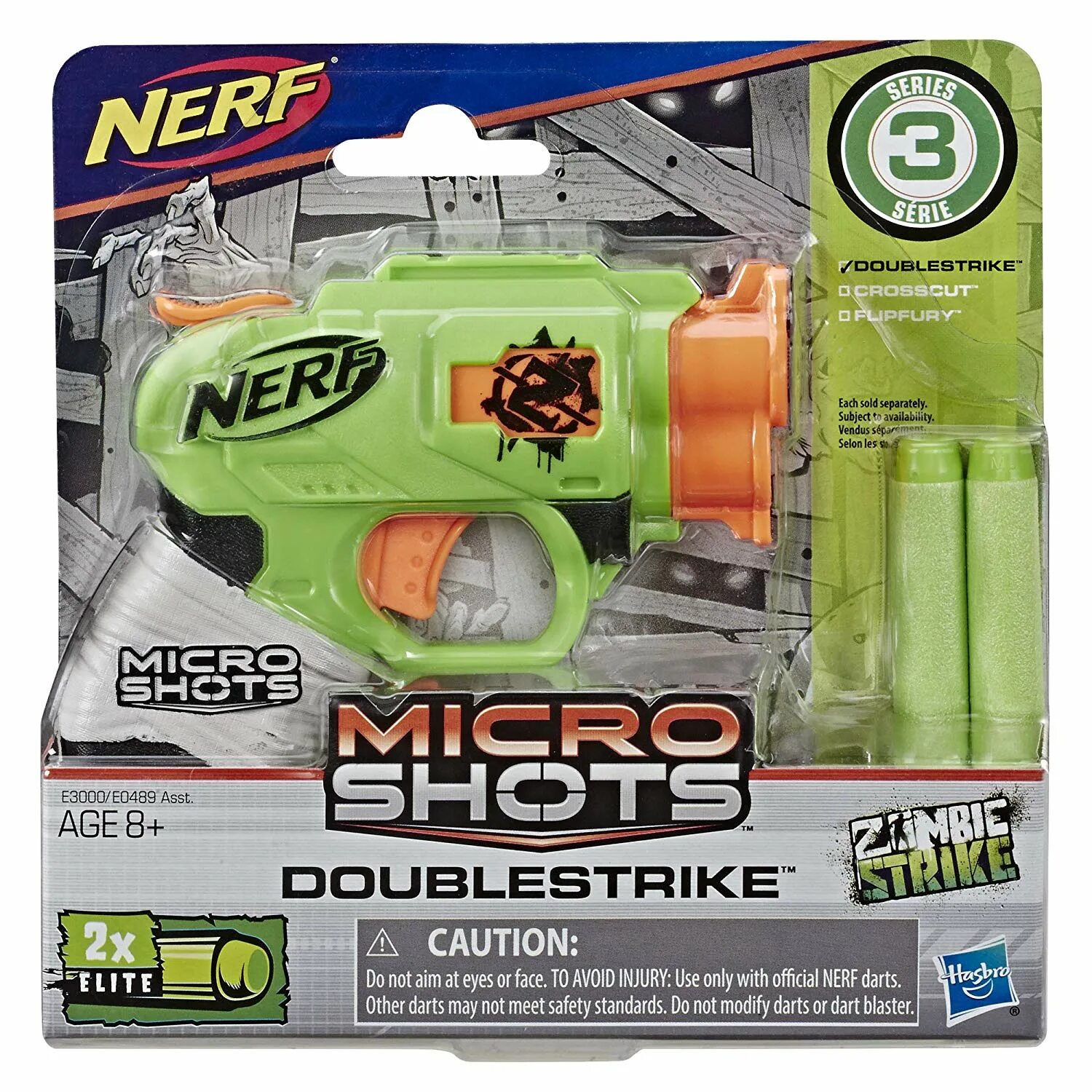 Hasbro Nerf e0489 НЕРФ Элит Микрошот бластер. Нёрф зомби страйк Дабл страйк. Nerf Micro shots. Игрушка Nerf Элит - Микрошот бластер в ассортименте e0489. Дабл страйк