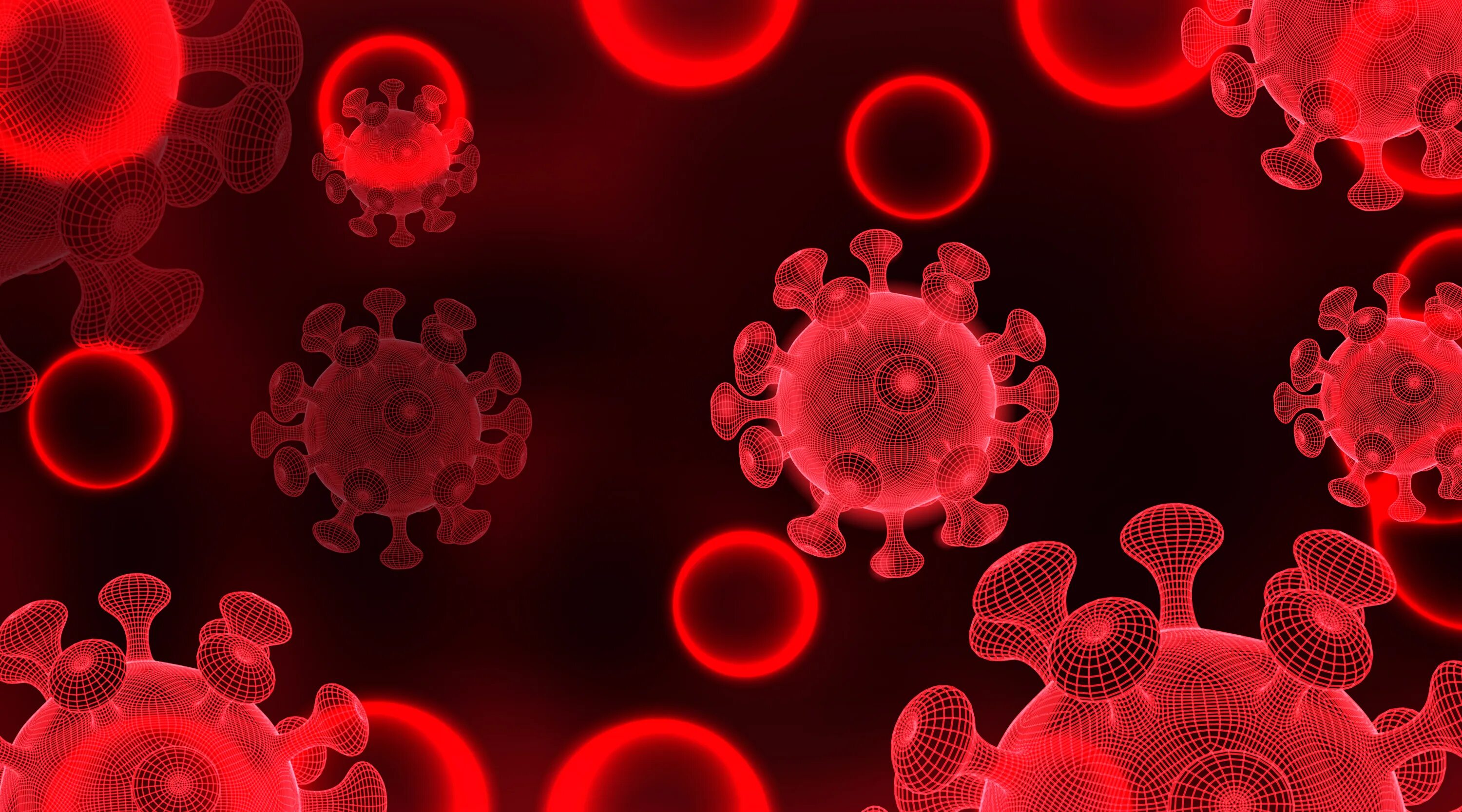 Анемия стоп. Красная бактерия. Вирусы. Эритроциты и вирусы. Красный вирус.