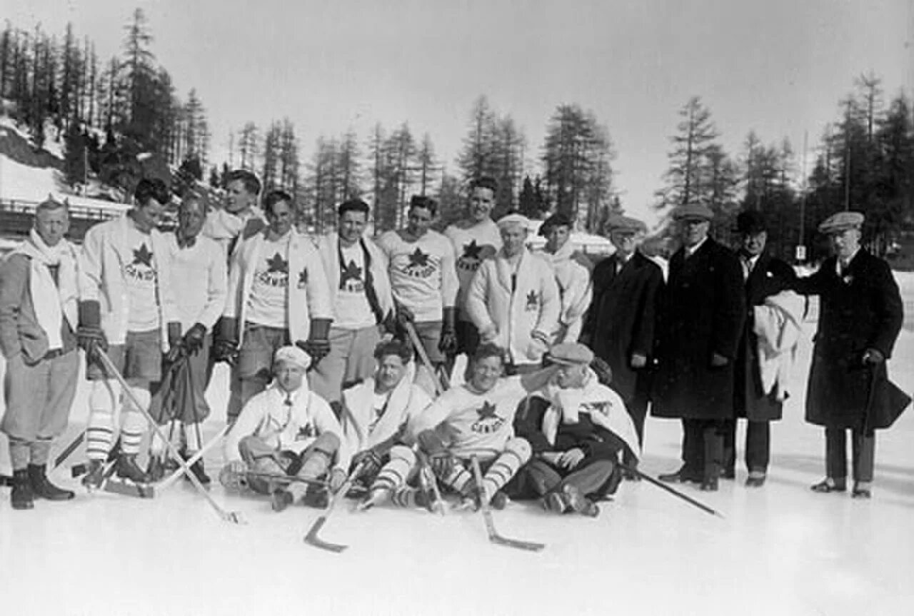 Зимние олимпийские игры 1928 года. Зимние Олимпийские игры 1928 года в Санкт-Морице. Сборная Канады по хоккею 1928.