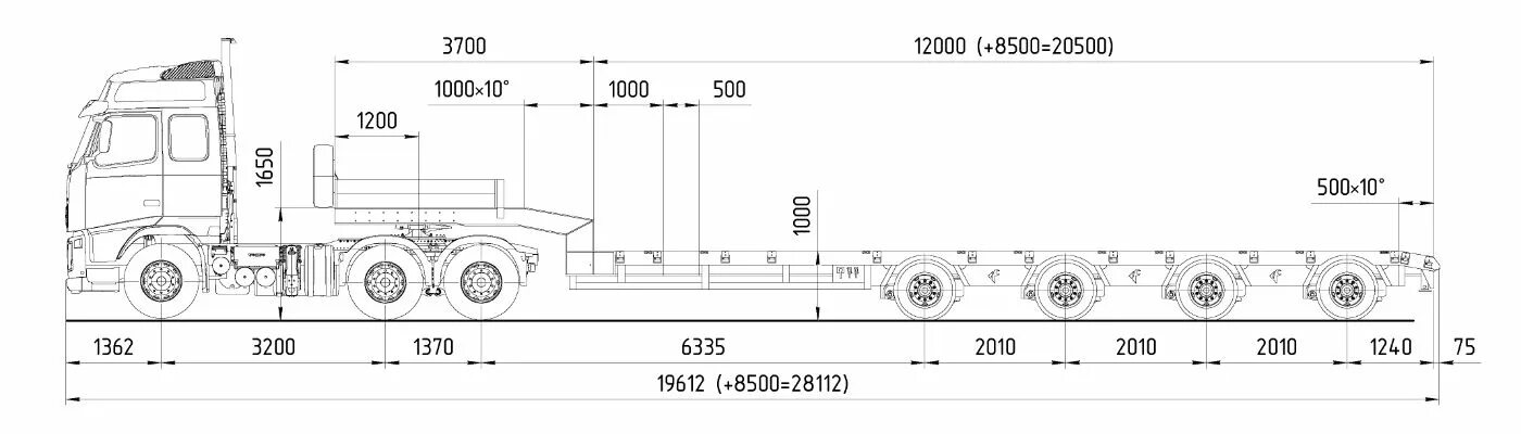 Габариты volvo fh. Габариты Volvo fh12 тягач. Volvo fh13 габариты тягача. Volvo FH-Truck 6x4 технические характеристики. Volvo тягач чертеж.