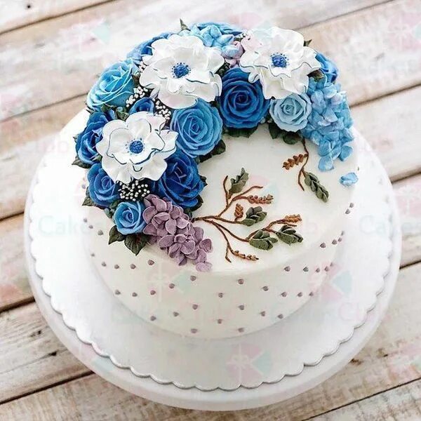 Baker Tops Nature-Inspired Cakes with Realistic Buttercream Botanicals Cake deco
