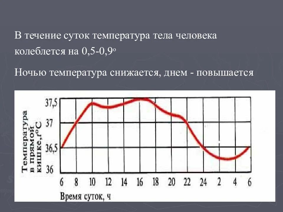 Естественная температура человека. Температура тела в течение суток. Колебания температуры тела в течение дня. Изменение температуры тела. Суточные колебания температуры человека.