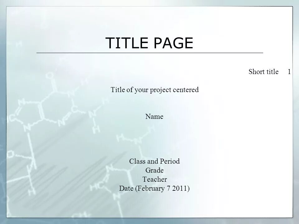 Title Page. Title Page example. Titles examples. Presentation title Page.