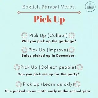 Перевод глагола pick