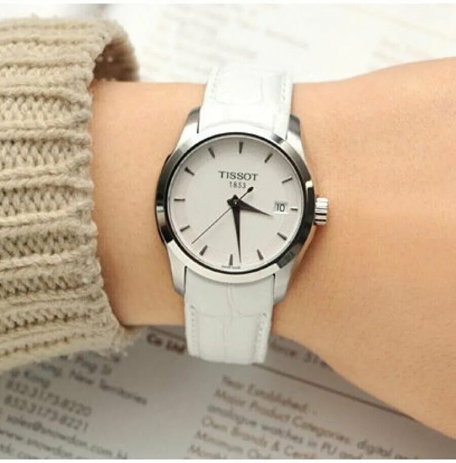 427. T064. 210. 427. белые часы tissot.