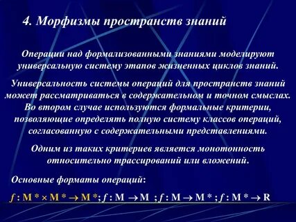 Современное пространство знаний