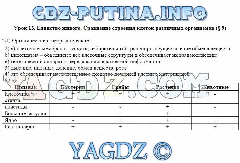 Тест биология жизнедеятельность организмов. Сравнение строения клеток разных организмов". Единство живого. Сравнение клеток различных организмов.. Строение клеток различных организмов таблица. Сравнение клеток различных организмов таблица.