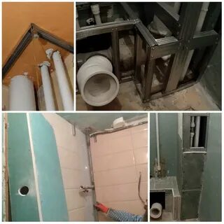Короб для стояка в ванной