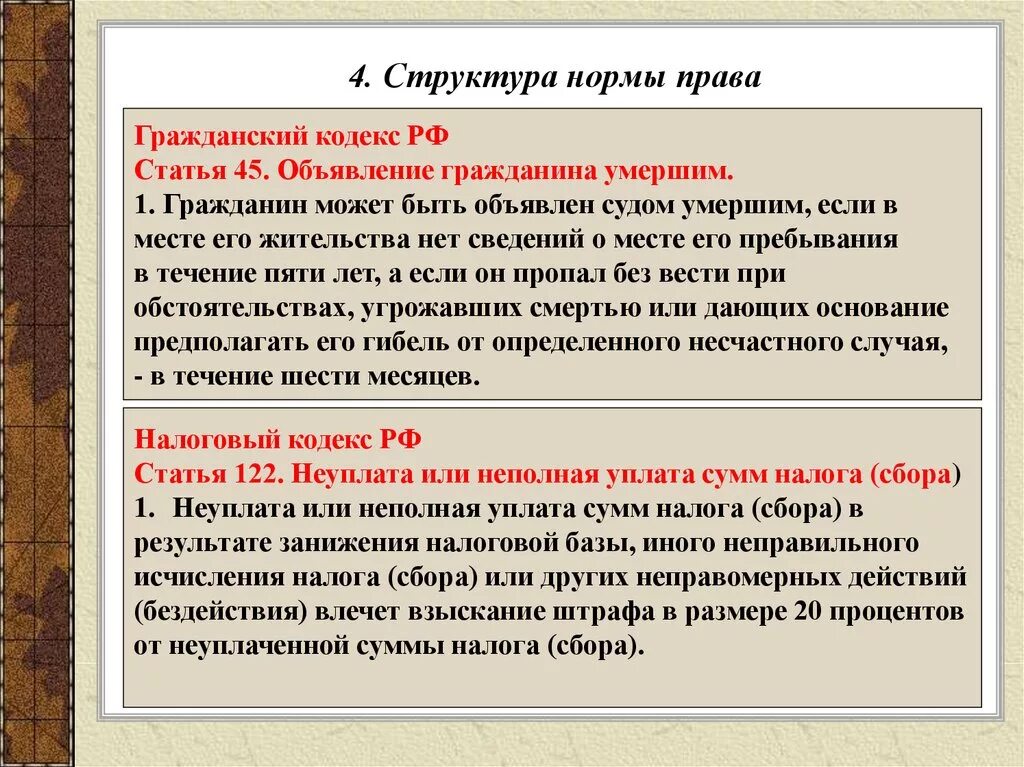 5 статей гражданского кодекса рф