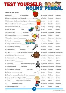 Test Yourself: Nouns' Plural.