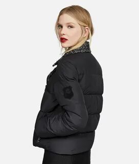 Bouclé And Nylon Down Jacket Karl Lagerfeld Collections By Karl Lagerfeld K...