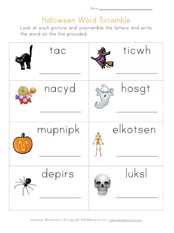 What colours are associated with halloween