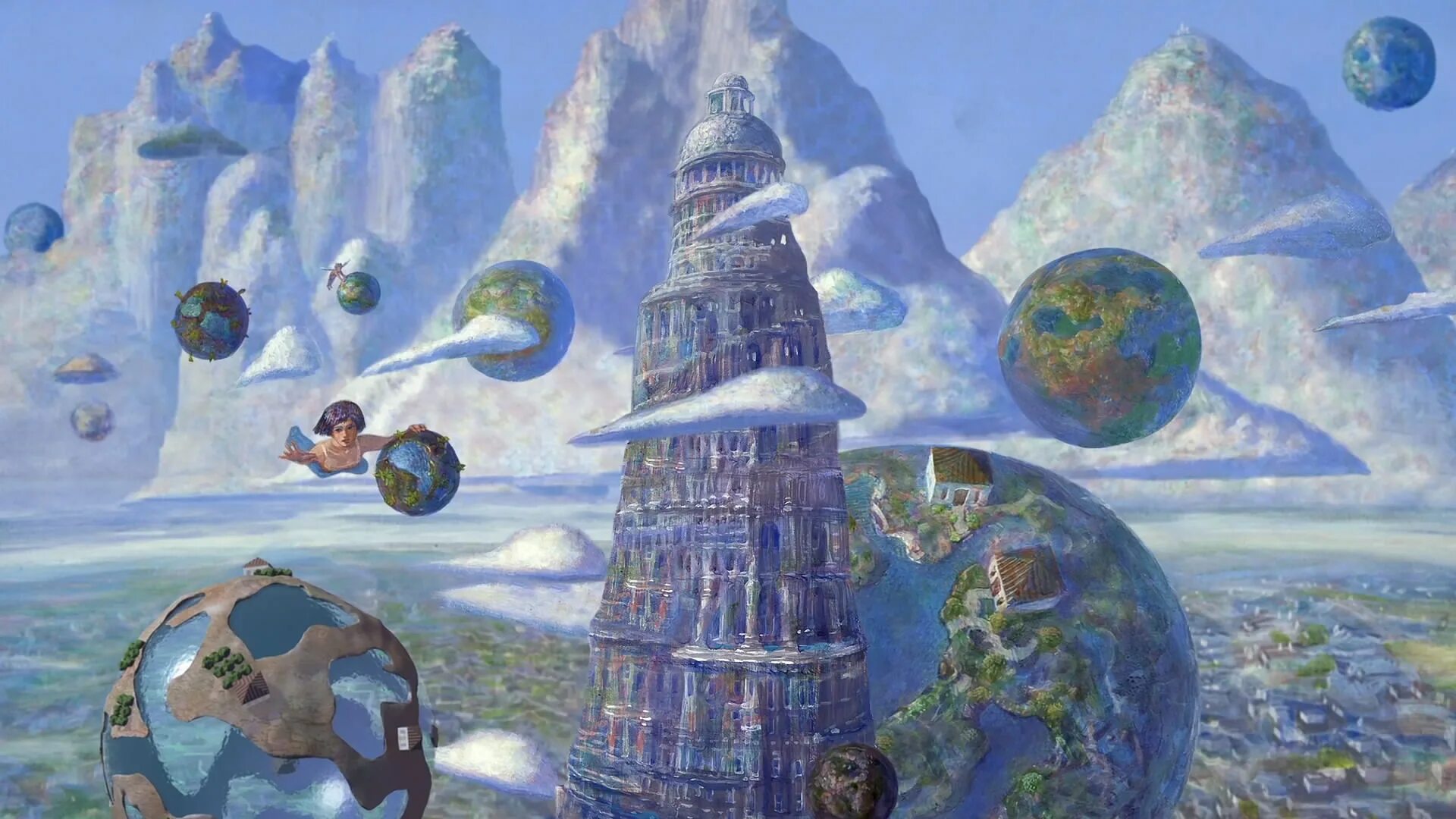 фантастика дэвида маттингли. путешествие с детьми. дэвид маттингли иллюстрации. краткий рассказ о любой планете.