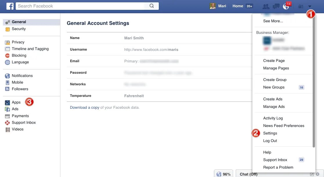 Facebook settings. Facebook account settings. Facebook Page settings. Facebook account ochish.