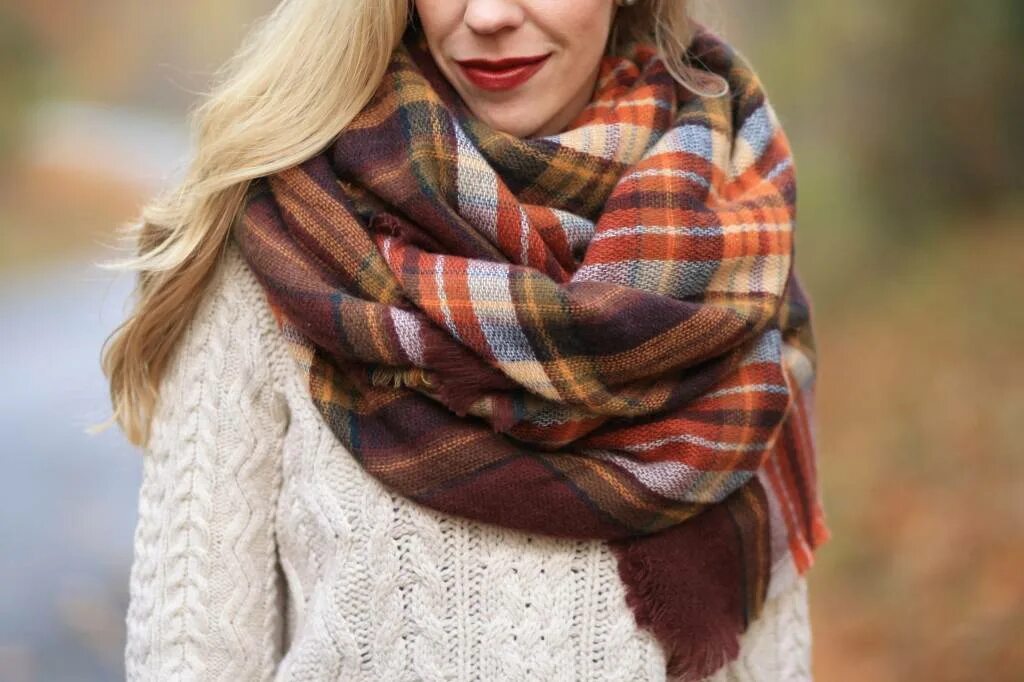 Красиво закрыть шарф. Zara plaid blanket scarf. красивый теплый шарф. большой шарф. красивые осенние шарфы.