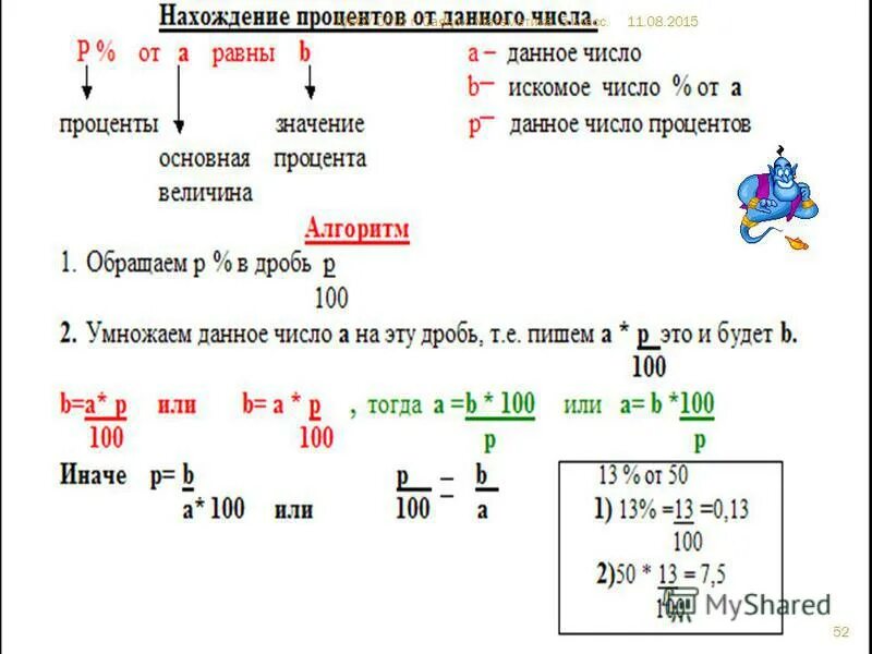 Как умножать на проценты. Как умножать на проценты