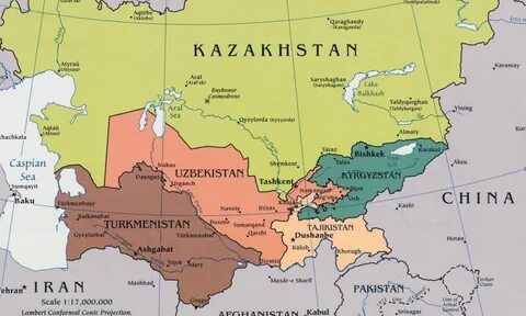 Центральная азия положение