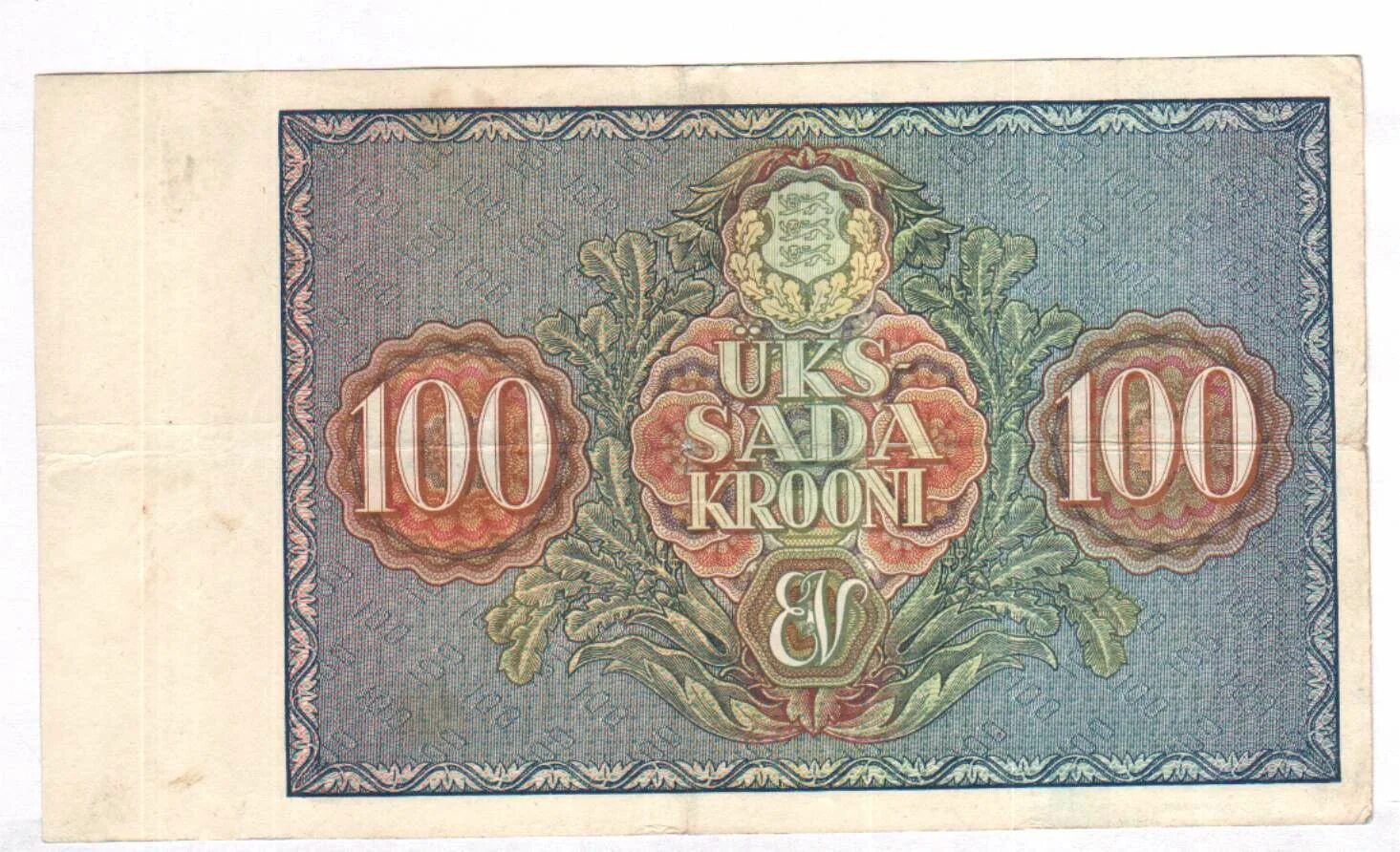 100 крон. 100 Крон 1935 Эстония. Банкнота 100 крон Эстонии. Купюру в 100 эстонских крон. Эстонская крона купюры.