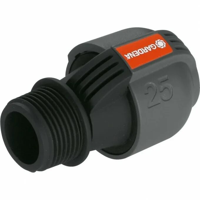 000. Соединитель 25мм 1/2" gardena с наруж. Коннектор (2762-20) gardena. Соединитель 25 мм. Соединитель трёх труб d25 мм угловой, цвет хром.