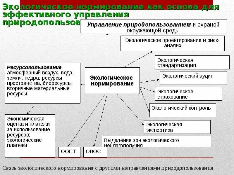 Основы государственного управления природопользованием. Связь экологических основ природопользования. блок управления природопользованием.