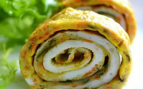 Яичные рулетики с начинкой рецепт
