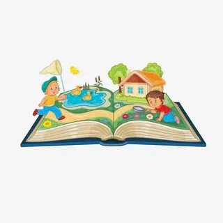 Раскрытая детская книга