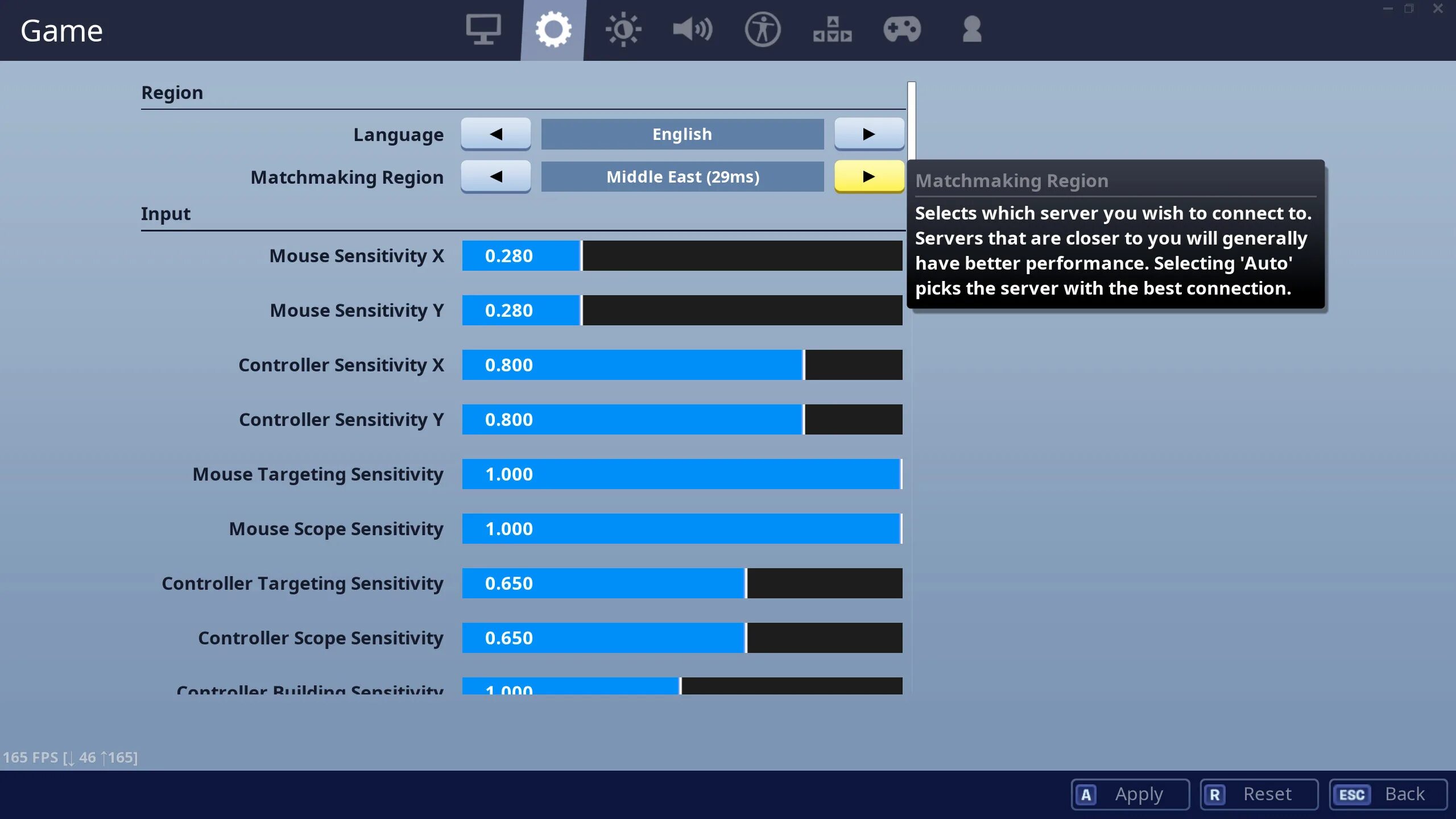 Как убрать пинг в фортнайт. Состояние серверов фортнайт. параметры игры fortnite. scope sensitivity fortnite. как открыть настройки в игре фортнайт.